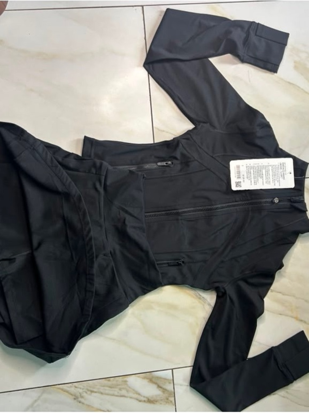 lululemon athletica Black Zip Performance Jacket
